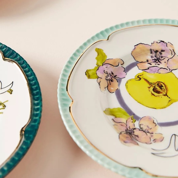 Fiona Corsini Monogram Canape Plate-Ouince - Picture 3 of 5